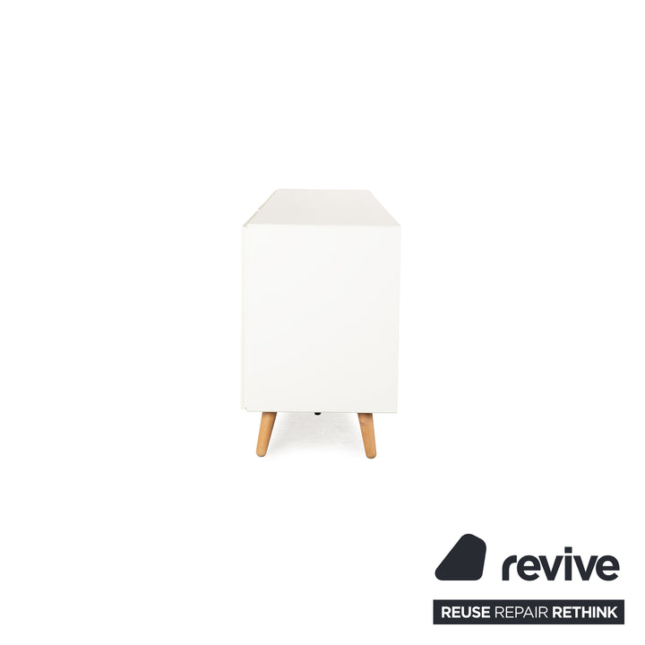 BoConcept Lugano buffet en bois blanc crème