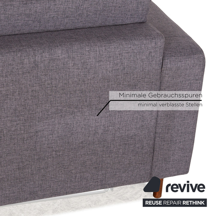 Bolia Scandinavia Remix Tissu Canapé Trois Places Gris Fonction Sommeil