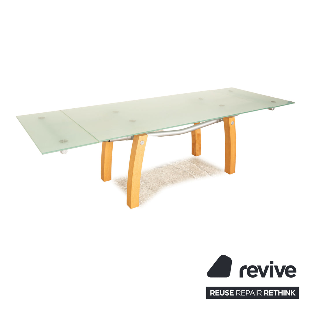 Table à manger en verre Bonaldo Blitz extensible 200/300 x 80 x 100 cm