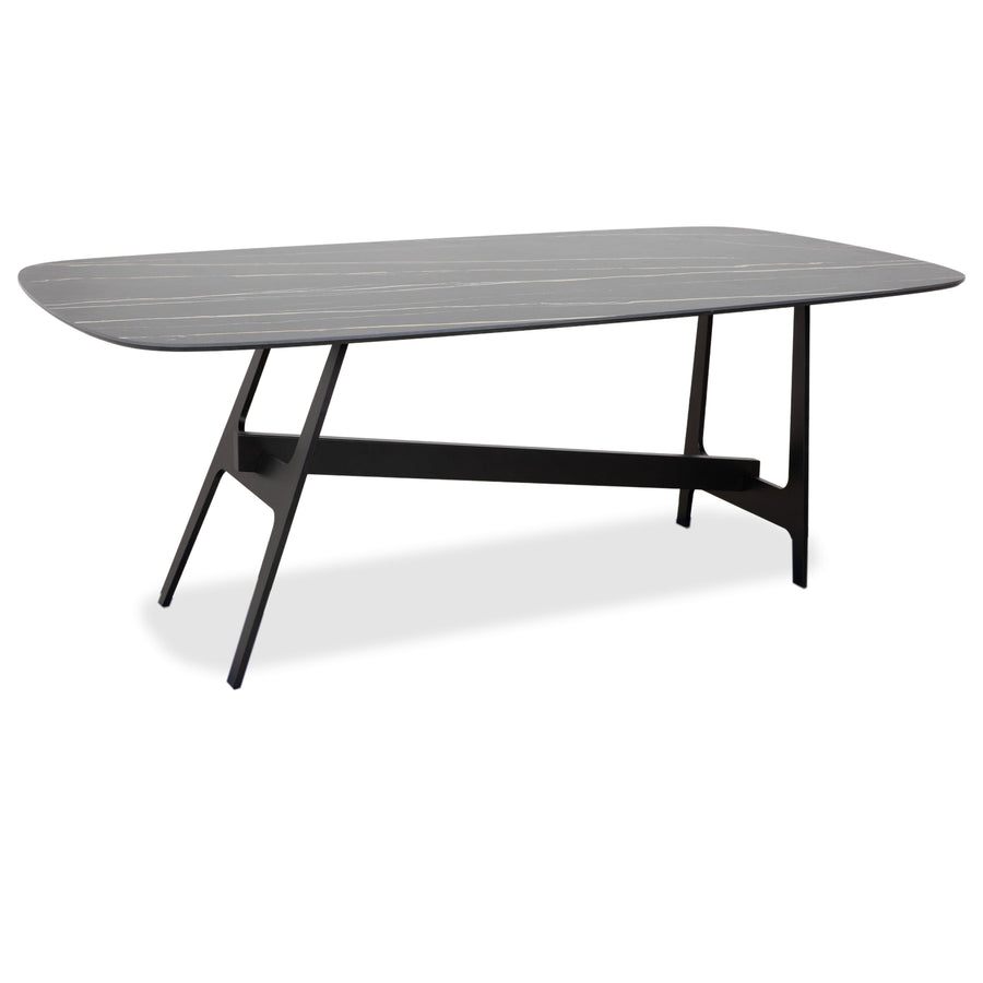 Bonaldo Slot Esstisch Schwarz Weiß Anthrazit 200 x 108cm by Giuseppe Viganò