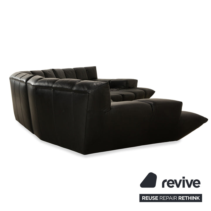Bretz Cloud 7 Leather Corner Sofa Black Sofa Couch