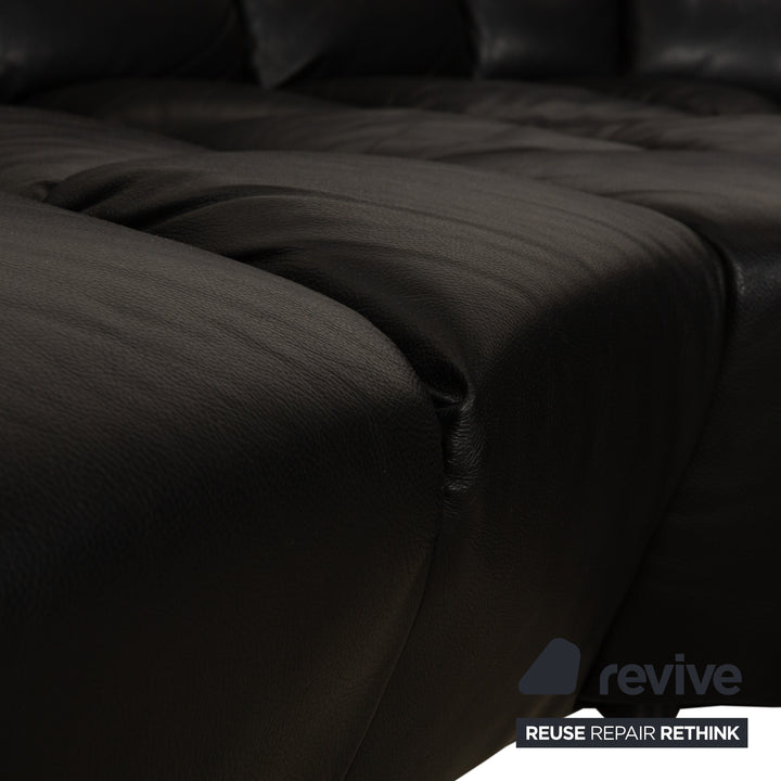 Bretz Cloud 7 Leather Corner Sofa Black Sofa Couch