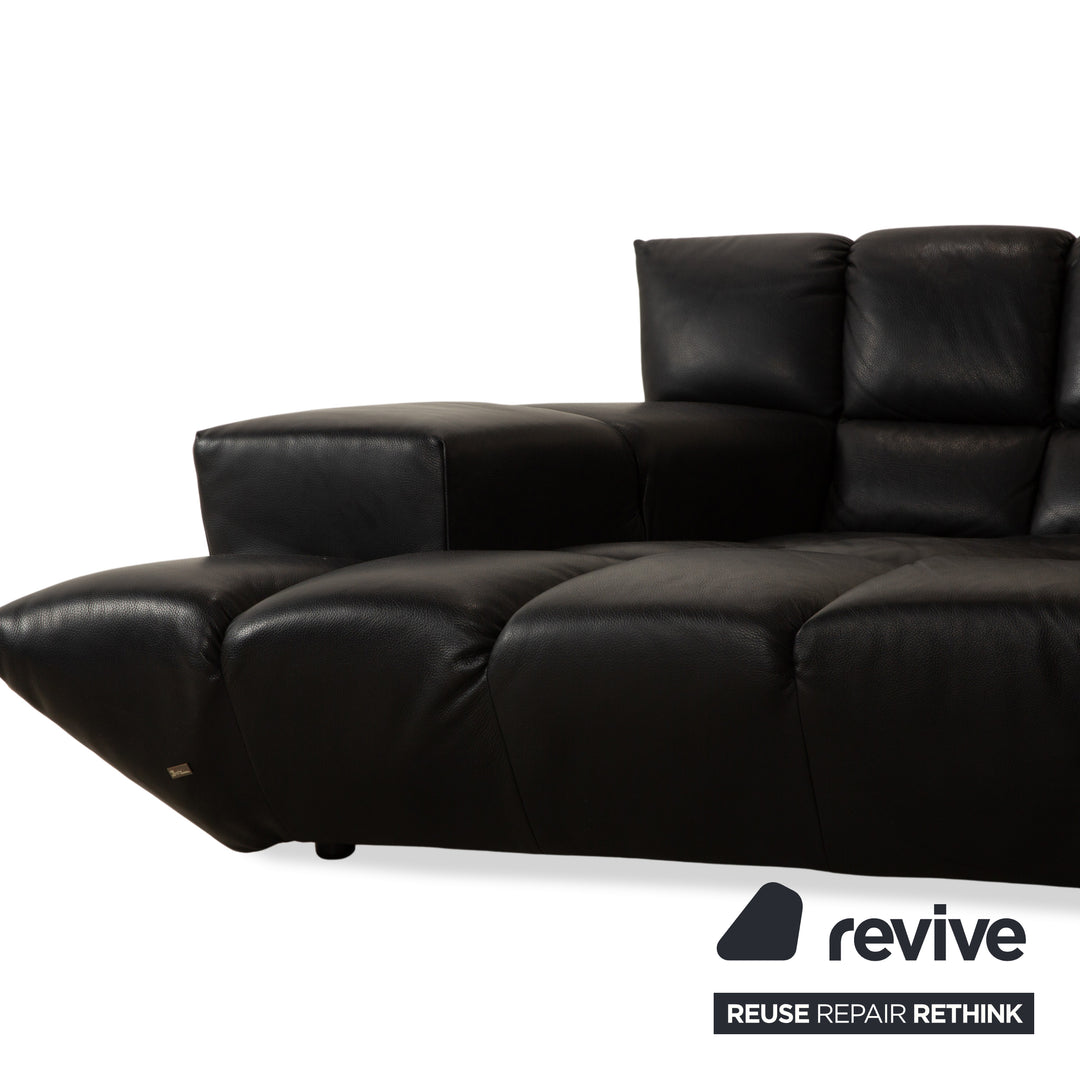 Bretz Cloud 7 Leather Corner Sofa Black Sofa Couch