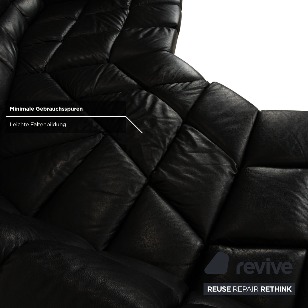Bretz Cloud 7 Leather Corner Sofa Black Sofa Couch