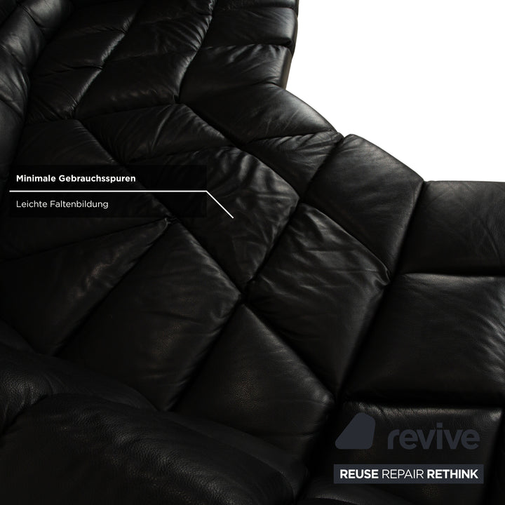 Bretz Cloud 7 Leather Corner Sofa Black Sofa Couch