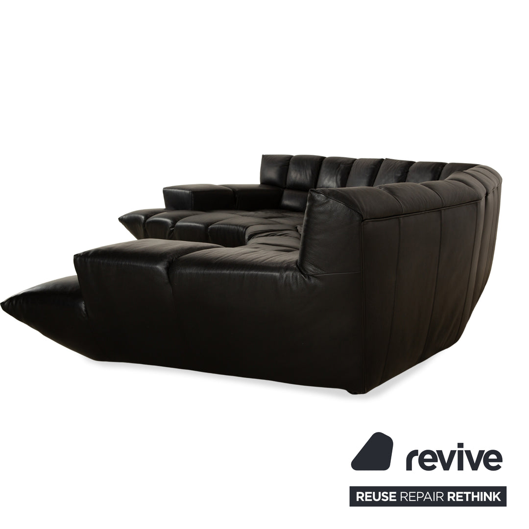 Bretz Cloud 7 Leather Corner Sofa Black Sofa Couch