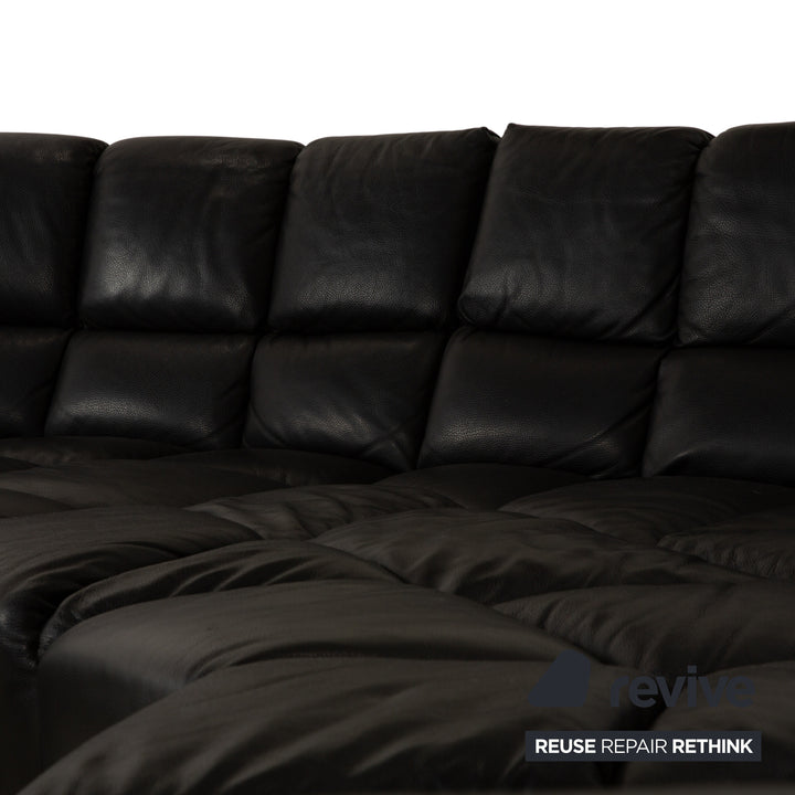 Bretz Cloud 7 Leather Corner Sofa Black Sofa Couch