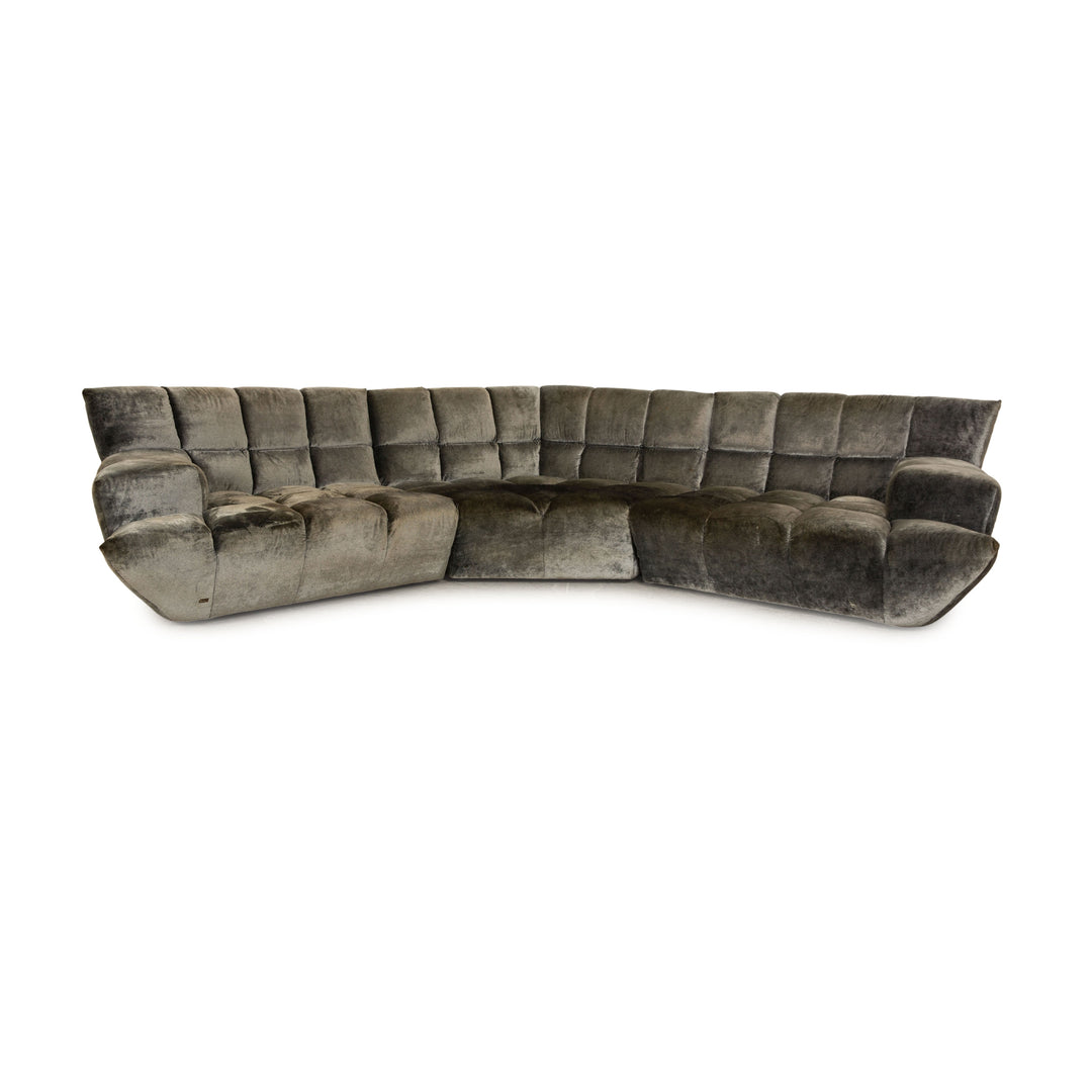 Canapé d'angle Bretz Cloud 7 en tissu gris