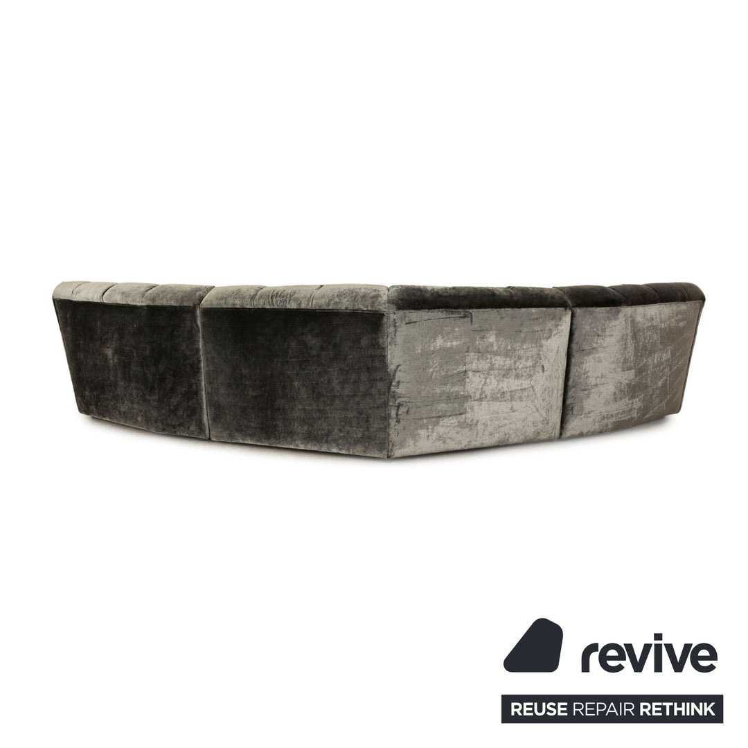 Canapé d'angle Bretz Cloud 7 en tissu gris