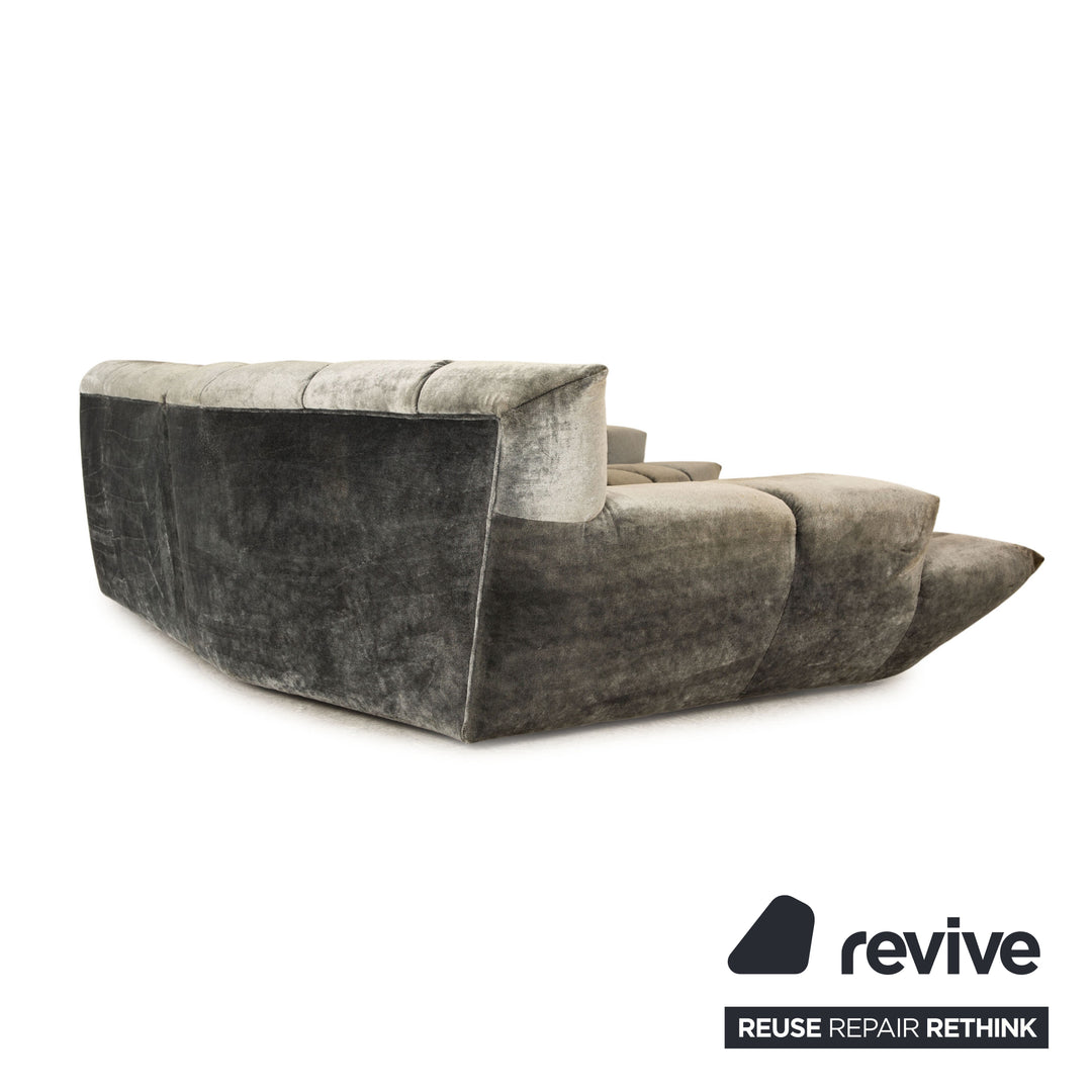 Canapé d'angle Bretz Cloud 7 en tissu gris
