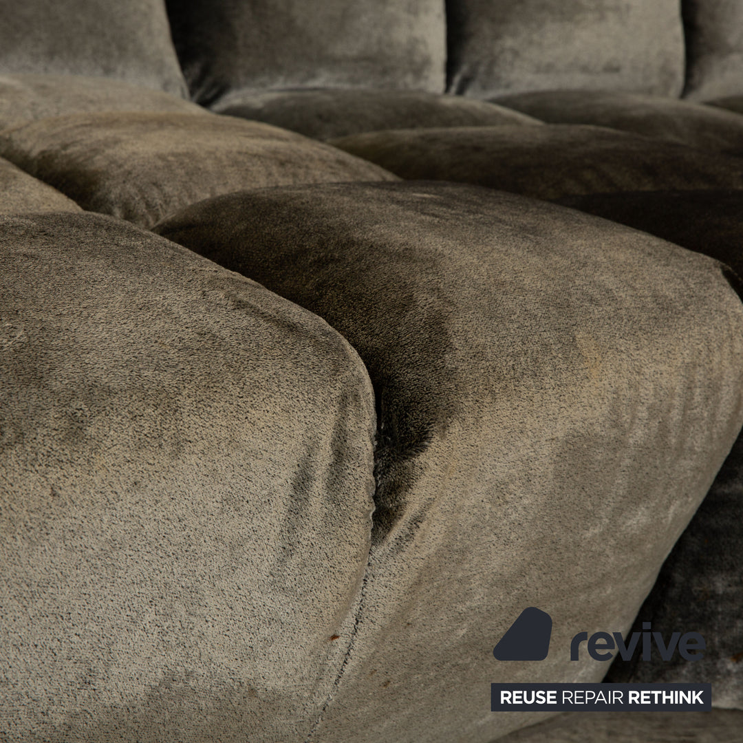 Canapé d'angle Bretz Cloud 7 en tissu gris