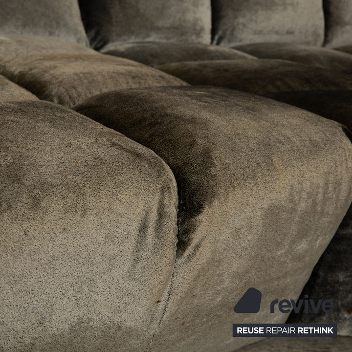 Canapé d'angle Bretz Cloud 7 en tissu gris