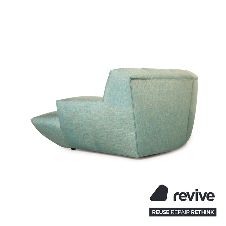 Canapé d'angle Bretz Cloud 7 en tissu bleu clair turquoise