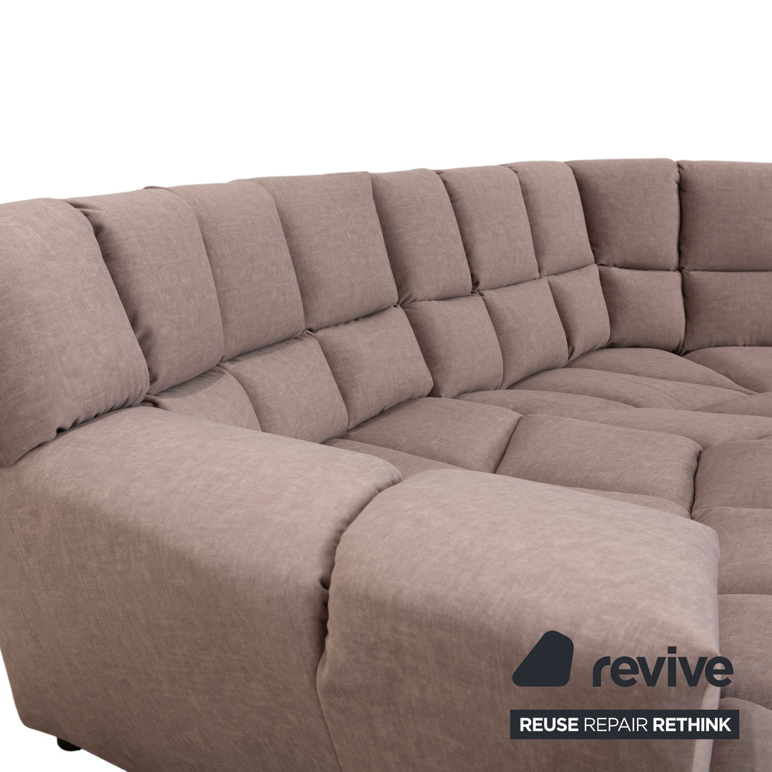 Réfection du canapé d'angle Bretz Cloud 7 en tissu gris beige