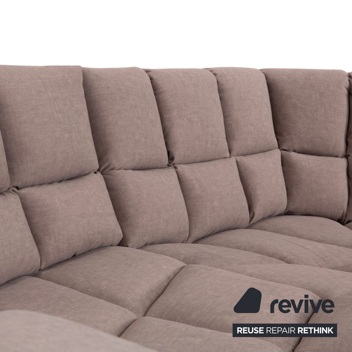 Réfection du canapé d'angle Bretz Cloud 7 en tissu gris beige