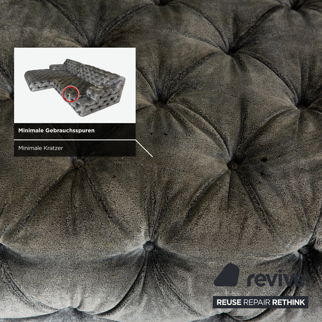 Bretz Cocoa Island Stoff Ecksofa Grau Sofa Couch Relaxsofa
