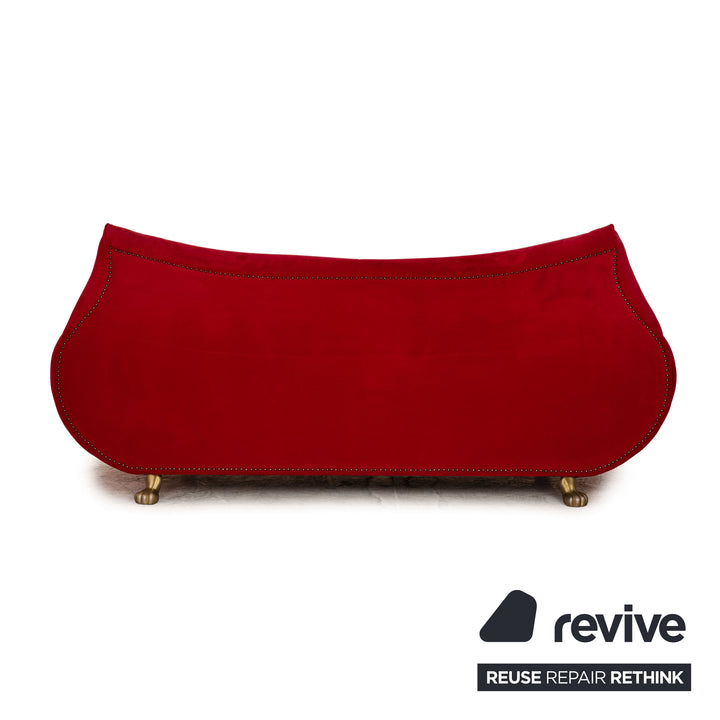Bretz Gaudi Stoff Dreisitzer Rot Sofa Couch