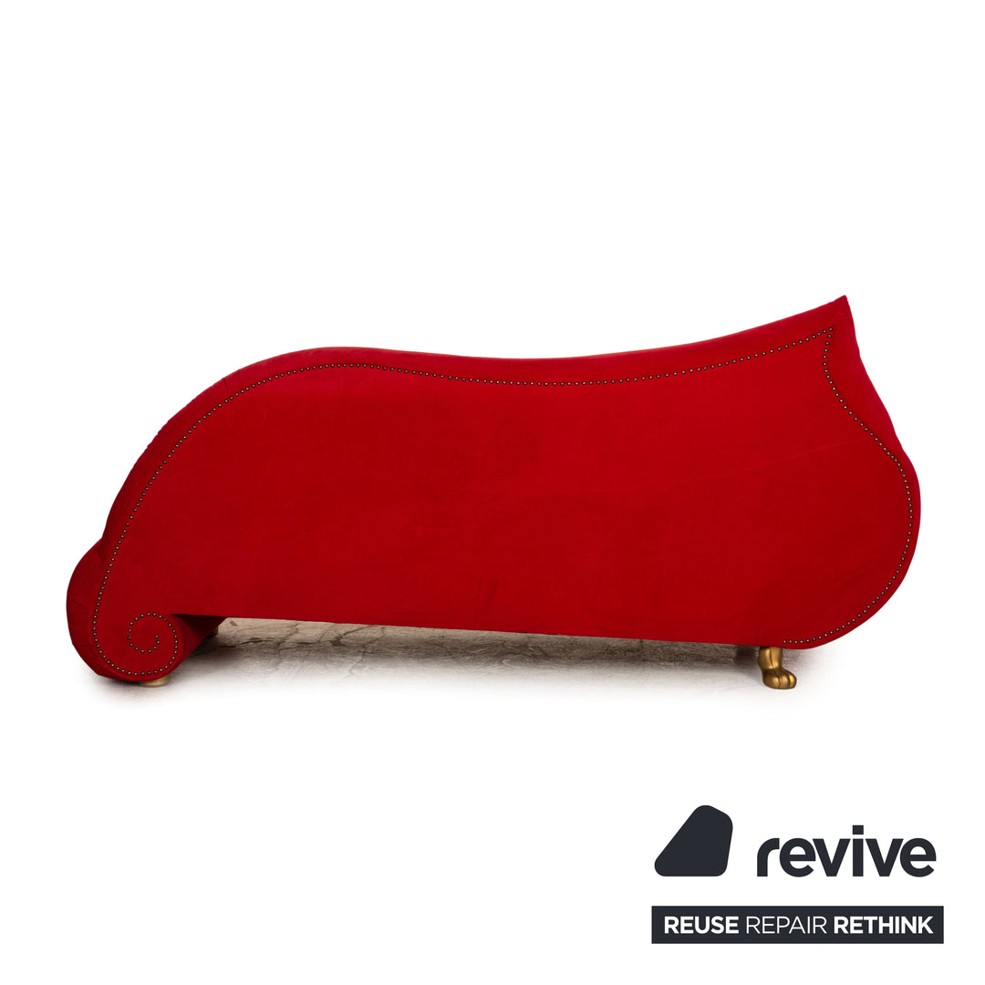 Bretz Gaudi Stoff Dreisitzer Rot Sofa Couch