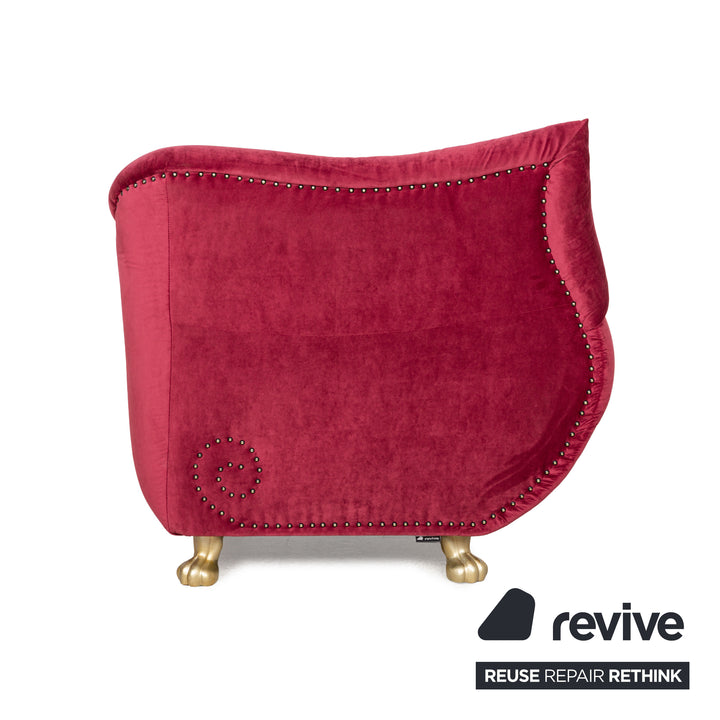 Bretz Gaudi fabric armchair red new cover