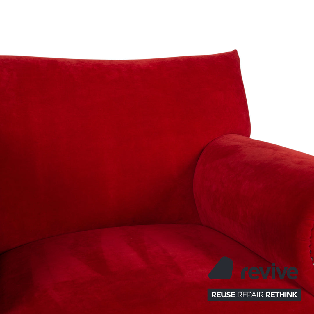 Bretz Gaudi fabric armchair red