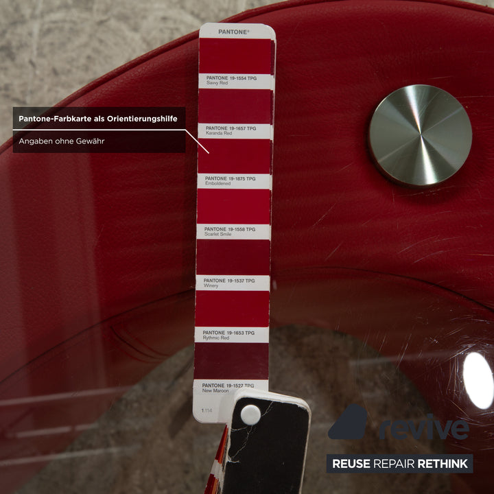 Bretz Glass Esstisch Rot 159 x 99 cm