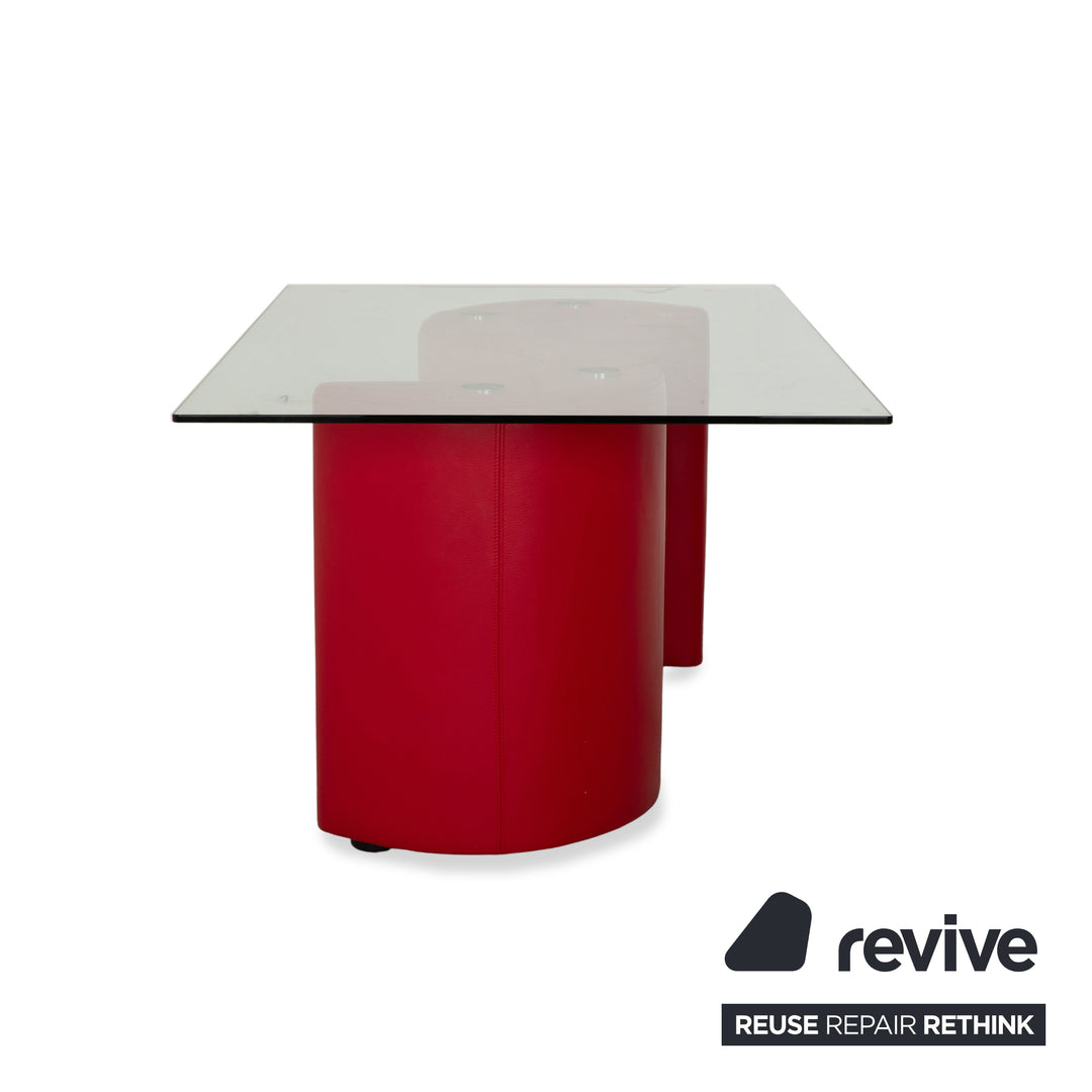 Bretz Glass Esstisch Rot 159 x 99 cm