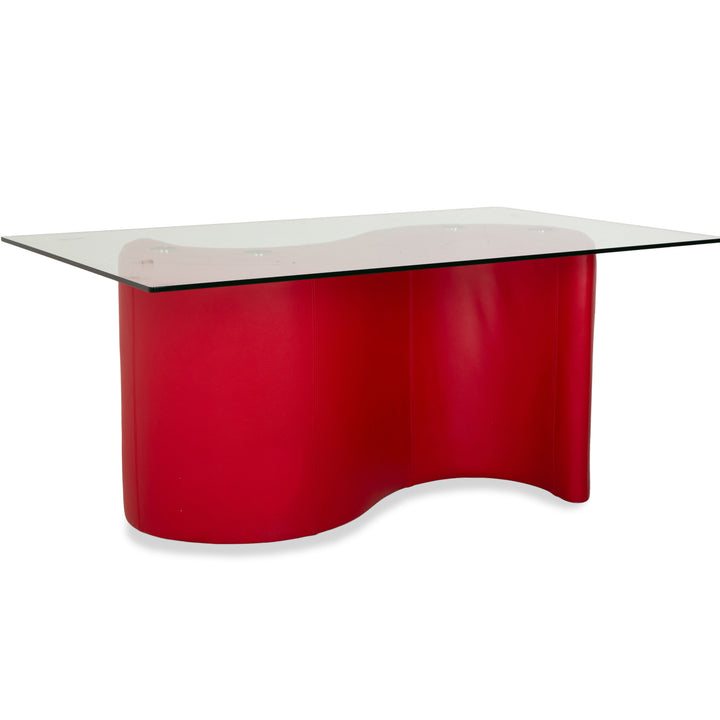Bretz Glass Esstisch Rot 159 x 99 cm