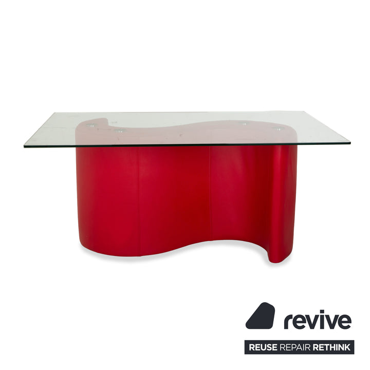 Bretz Glass Esstisch Rot 159 x 99 cm