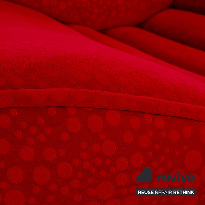 Bretz Laola Hookipa Stoff Dreisitzer Rot Sofa Couch