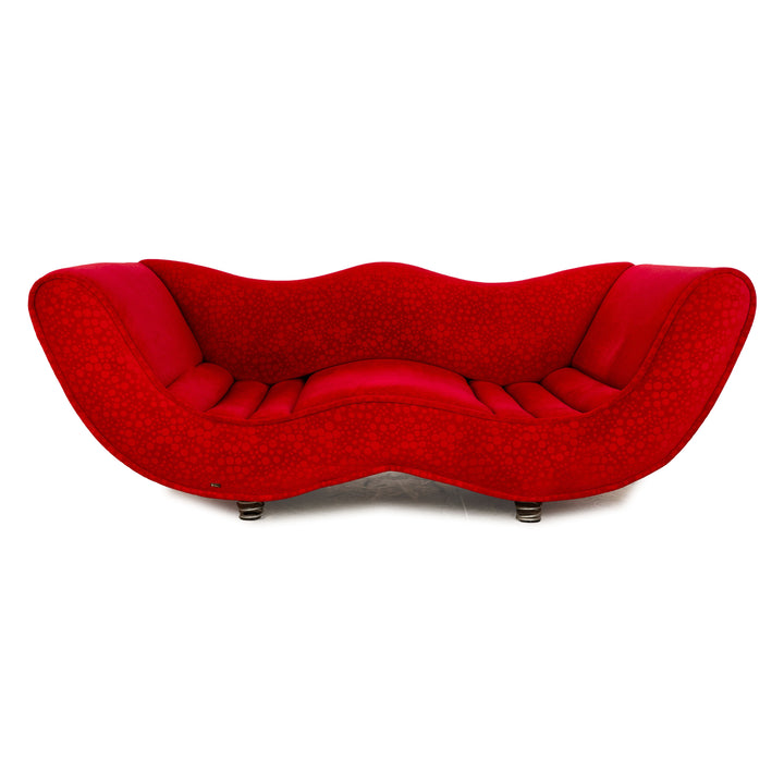 Bretz Laola Hookipa Stoff Dreisitzer Rot Sofa Couch