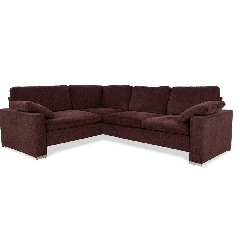 Brühl Alba Stoff Ecksofa Dunkelrot Burgund Sofa Couch