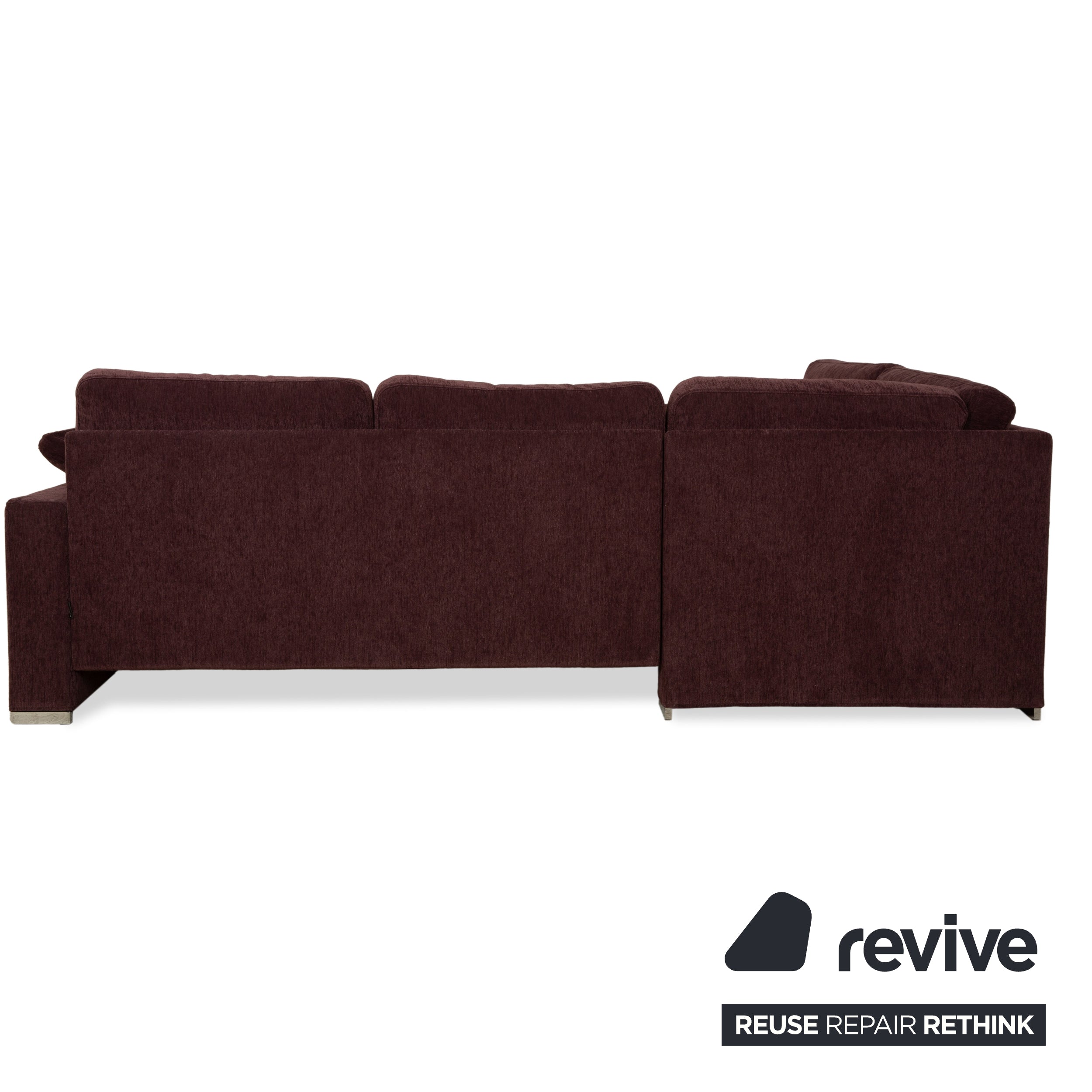 Brühl Alba Stoff Ecksofa Dunkelrot Burgund Sofa Couch