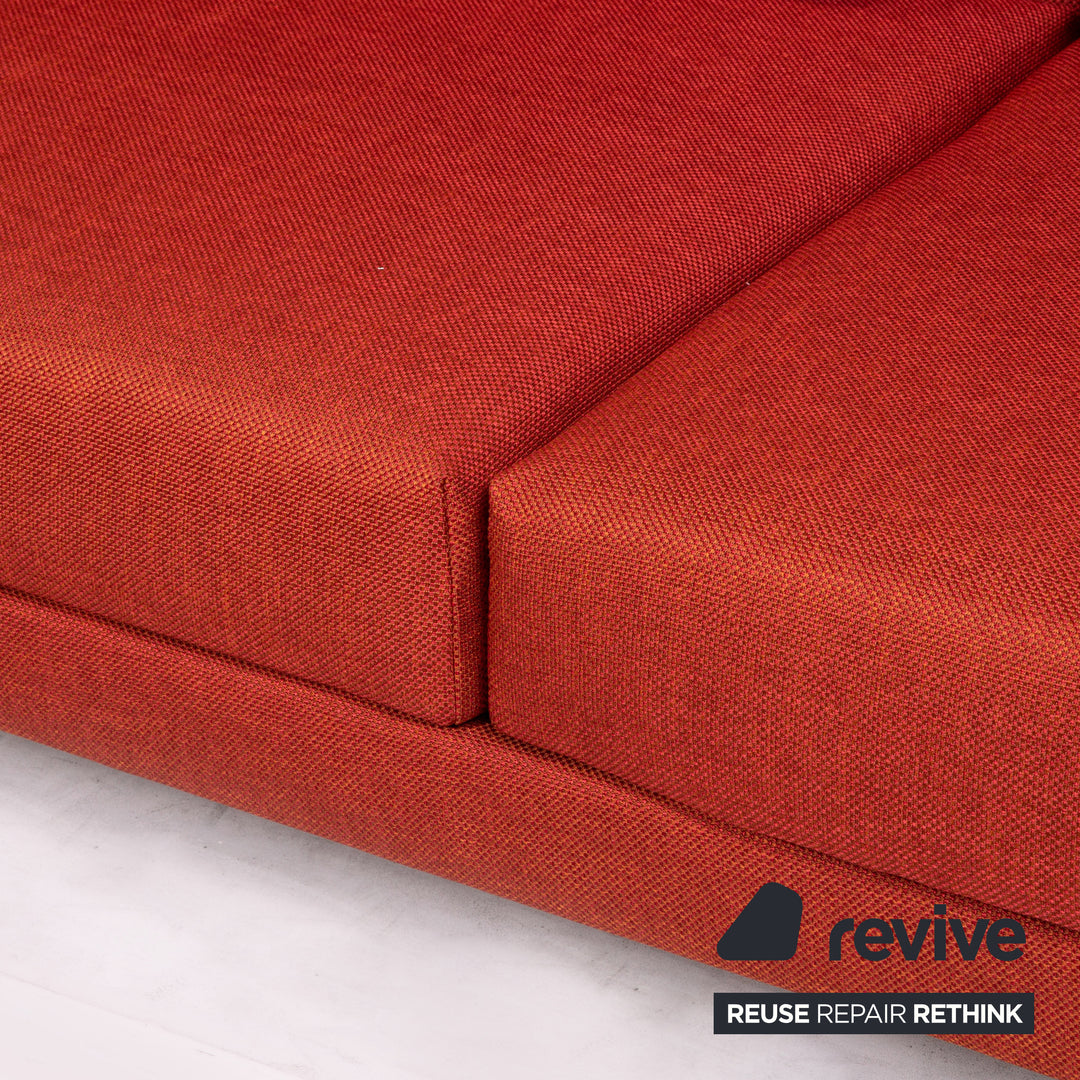 Brühl Moule Stoff Ecksofa Terrakotta Rot Relaxfunktion Funktion Couch