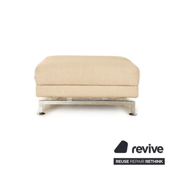 Tabouret en tissu Brühl Moule beige