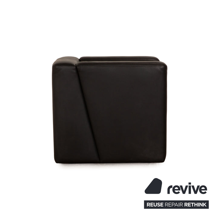 Brühl Visavis Leather Armchair Black