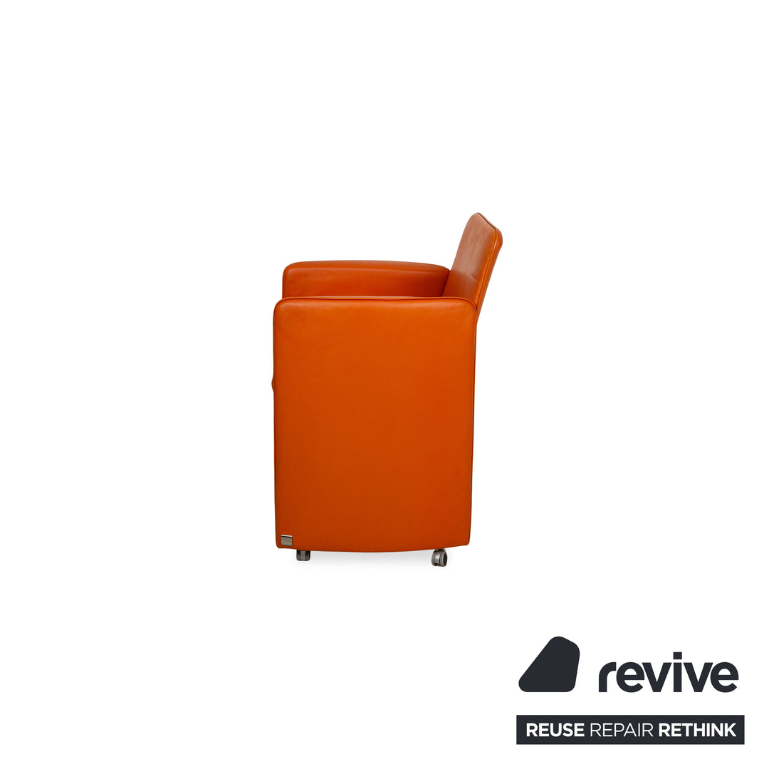 Calia Leder Sessel Orange