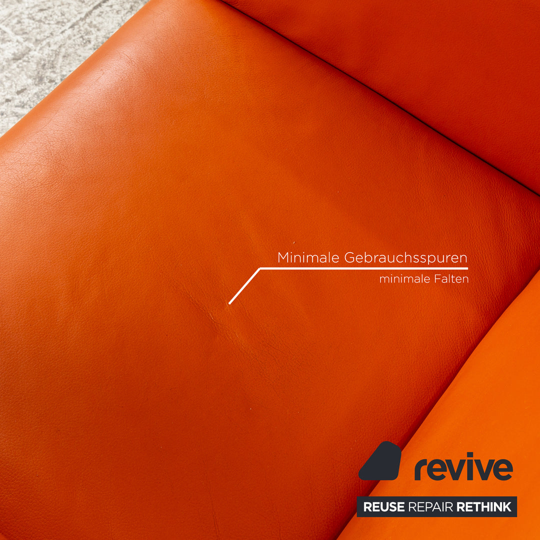 Calia Leder Sessel Orange