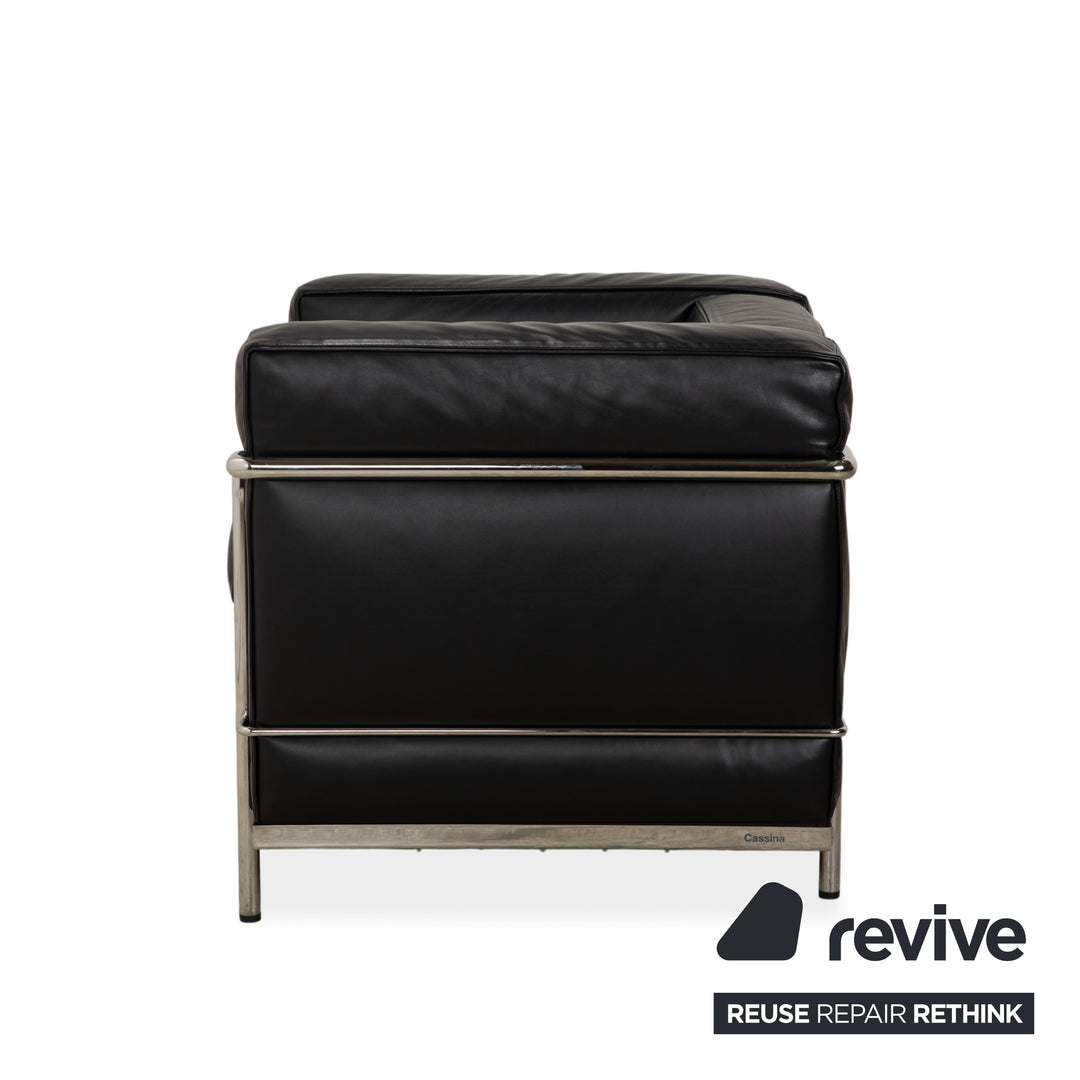 Cassina LC 2 Leder Sessel Schwarz