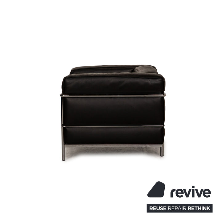 Cassina Le Corbusier LC3 Leder Sessel Schwarz