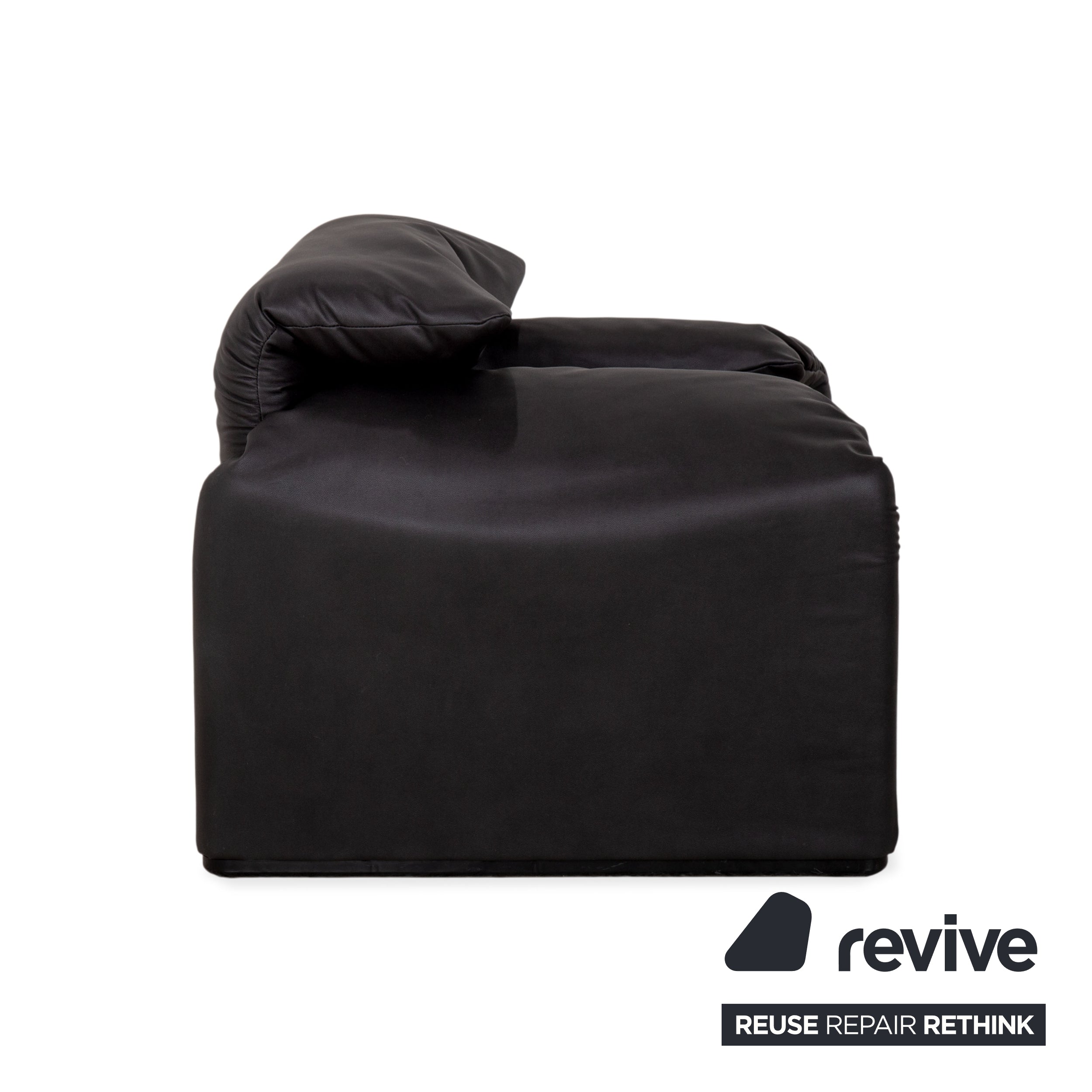 Cassina Maralunga Sessel veganes Leder GAVIN 117 Anthrazit manuelle Funktion