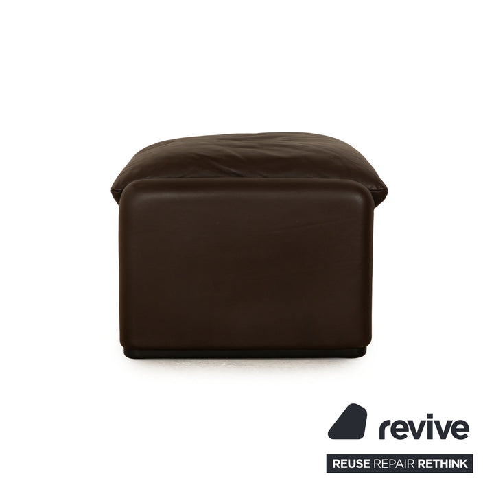 Tabouret en cuir Cassina Maralunge marron