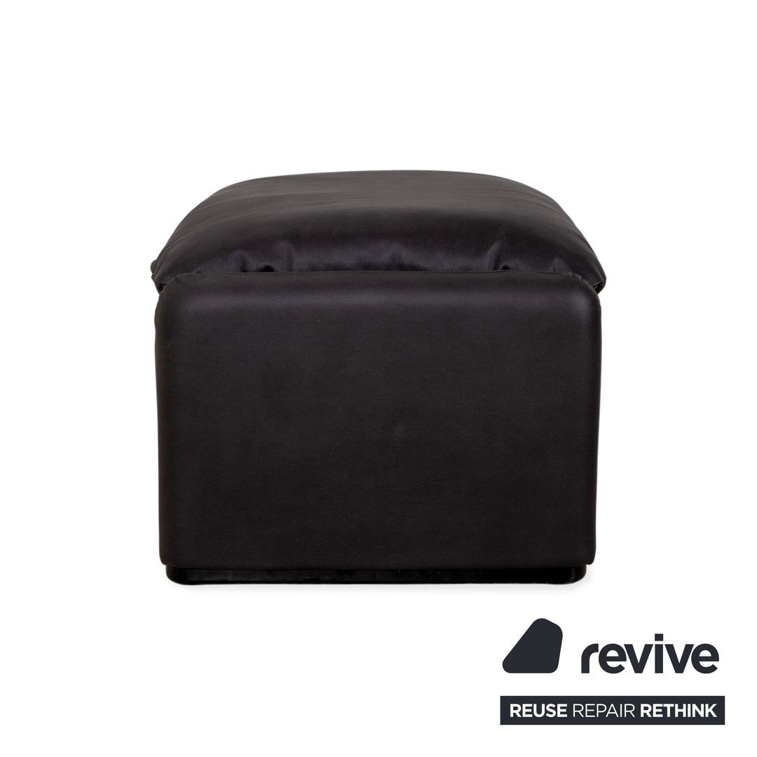 Cassina Maralunge veganes Leder GAVIN 117 Hocker Anthrazit