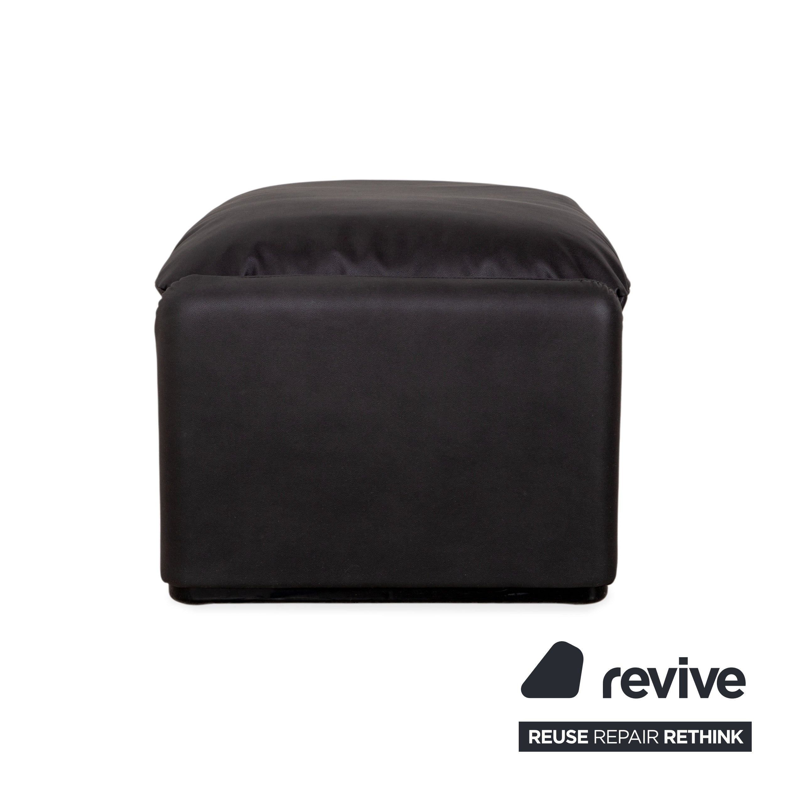 Cassina Maralunge veganes Leder GAVIN 117 Hocker Anthrazit