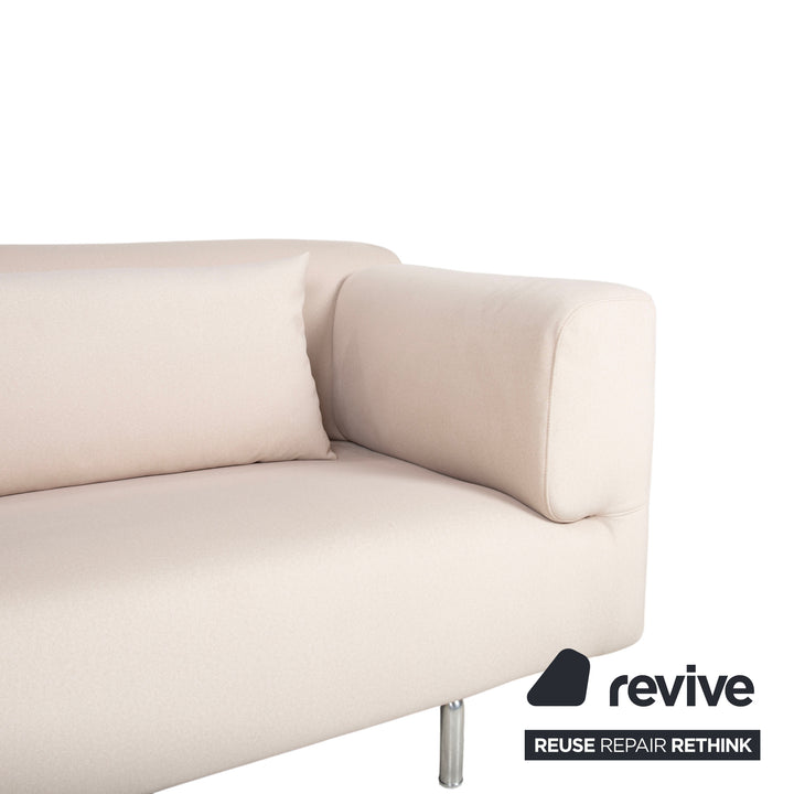 Cassina Met 250 Stoff Beige Creme Dreisitzer Sofa Couch Neubezug WOOLLY 506