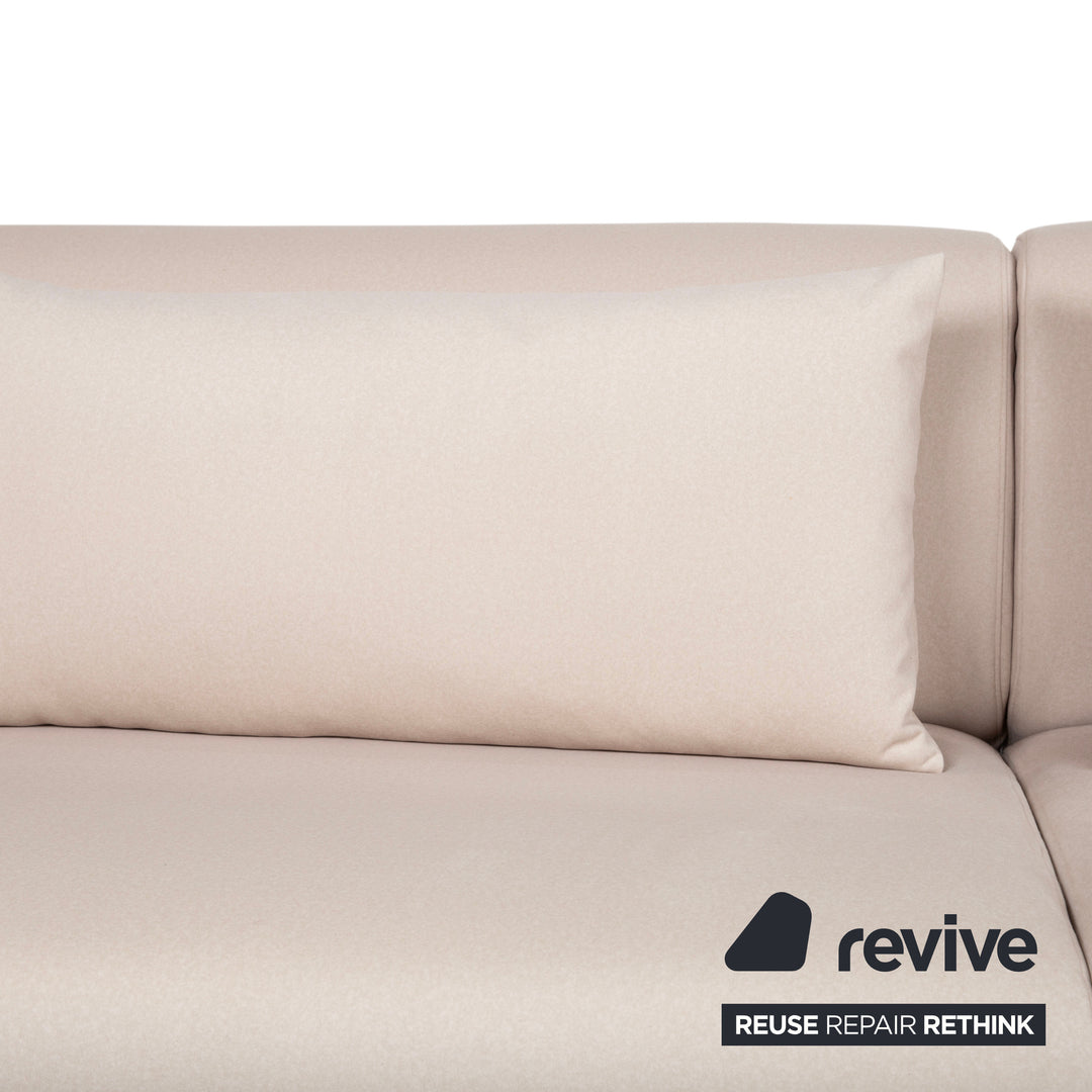 Cassina Met 250 Stoff Beige Creme Dreisitzer Sofa Couch Neubezug WOOLLY 506
