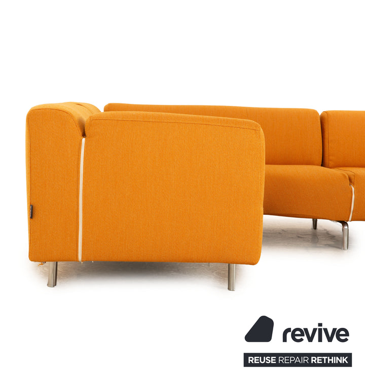 Cassina Met 250 Canapé d'angle en tissu Jaune Orange Housse de canapé neuve