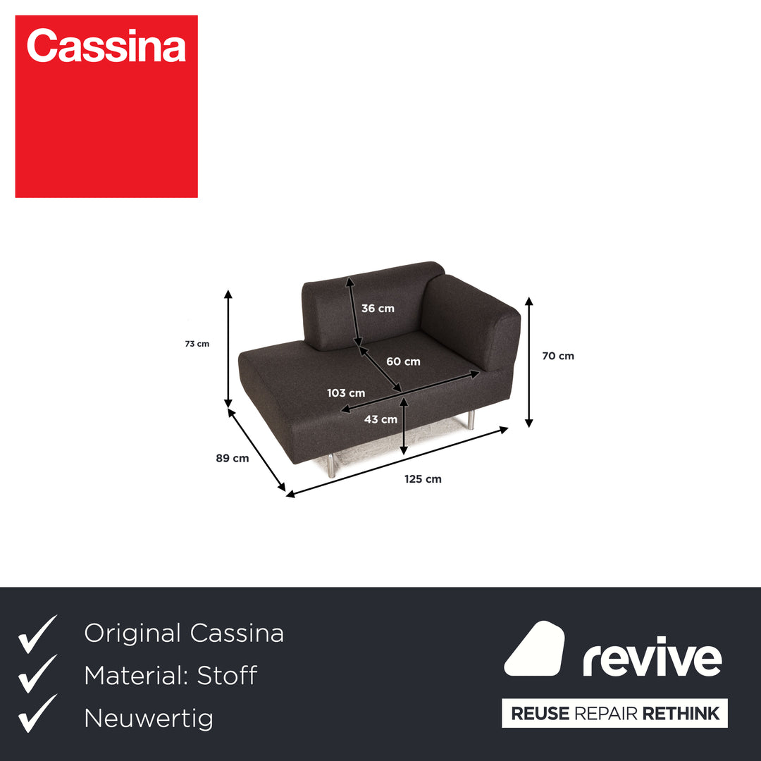 Cassina Met 250 Stoff Liege Grau
