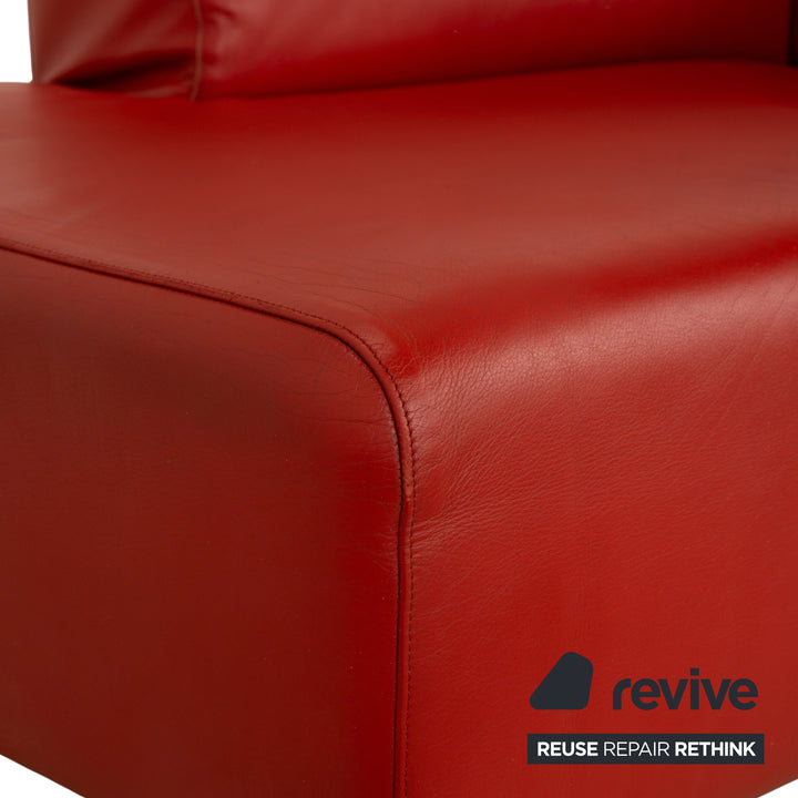 Cassina Met Leder Chaiselounge Liege Sessel Rot