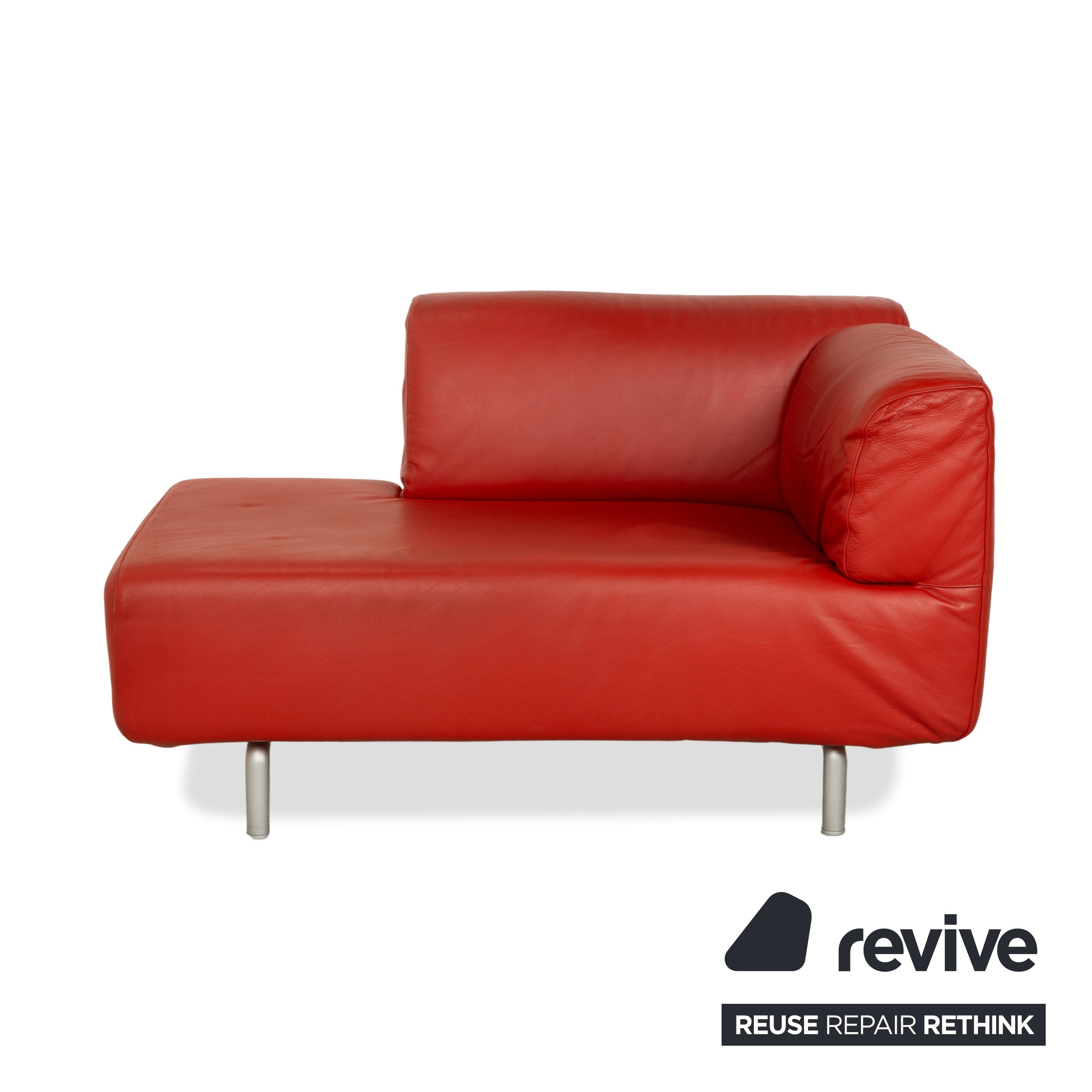 Cassina Met Leder Chaiselounge Liege Sessel Rot