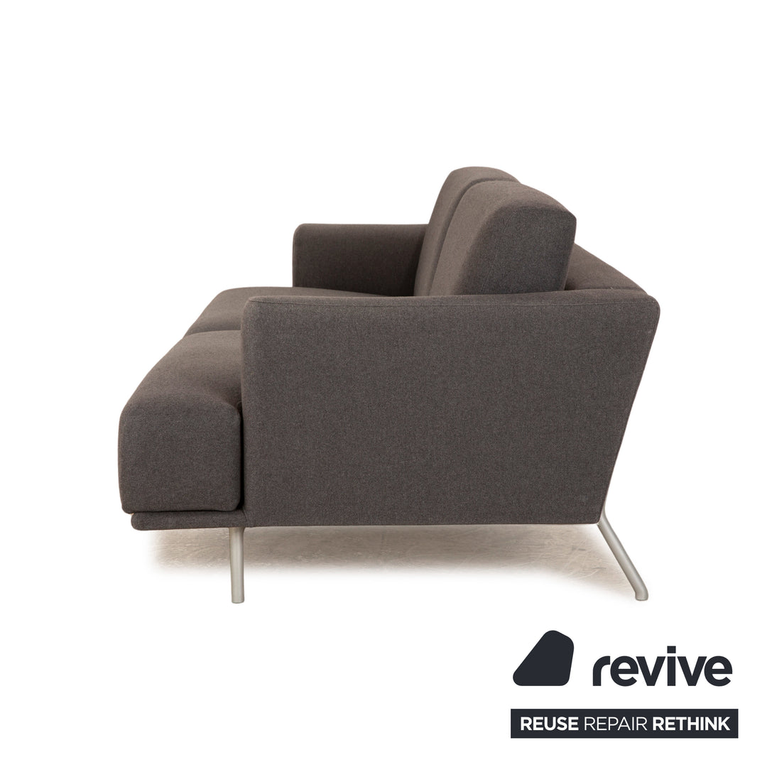 Canapé trois places en tissu Cassina Nest gris